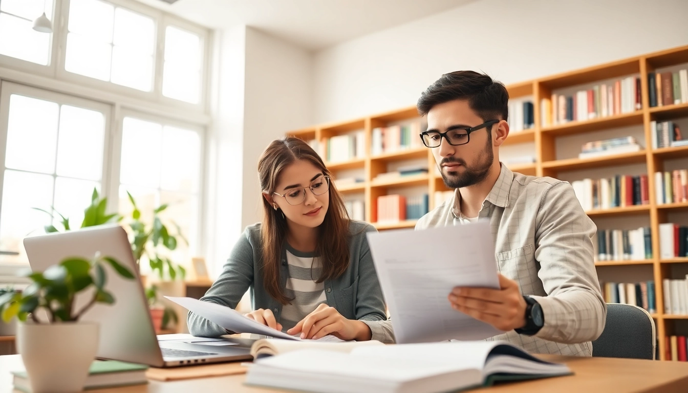 TOEFL expert help in a bright study room, assisting a focused student.
