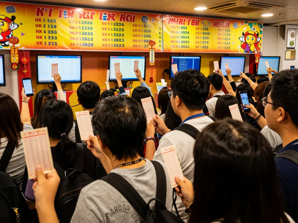 Massa yang antusias memeriksa hasil lotere HK Hari Ini di acara yang meriah.