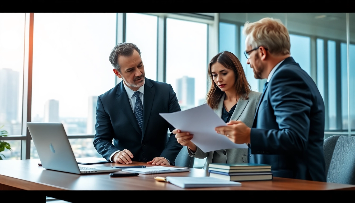 Clearwater truck accident lawyer consulting with a client in a professional setting.