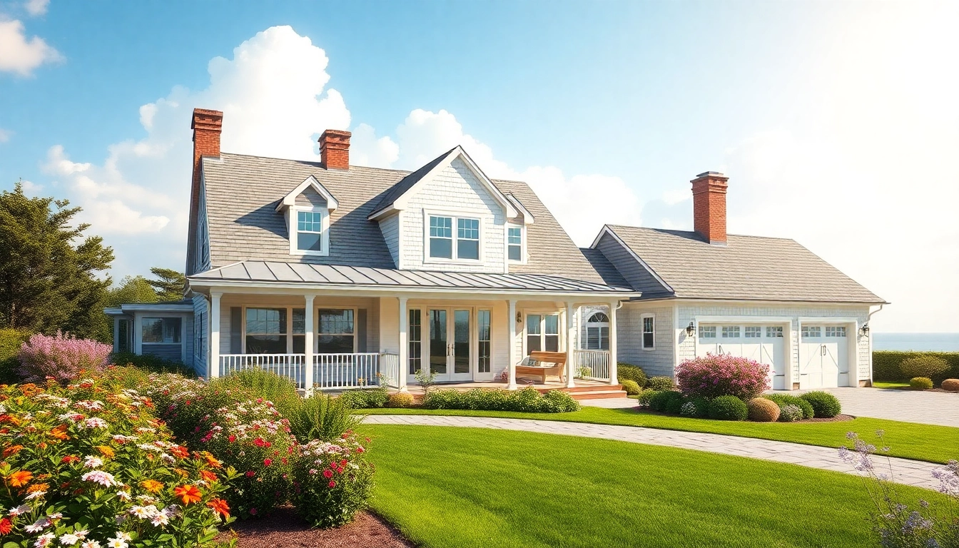 Showcasing stunning cape cod homes with modern design elements and beautiful landscaping.