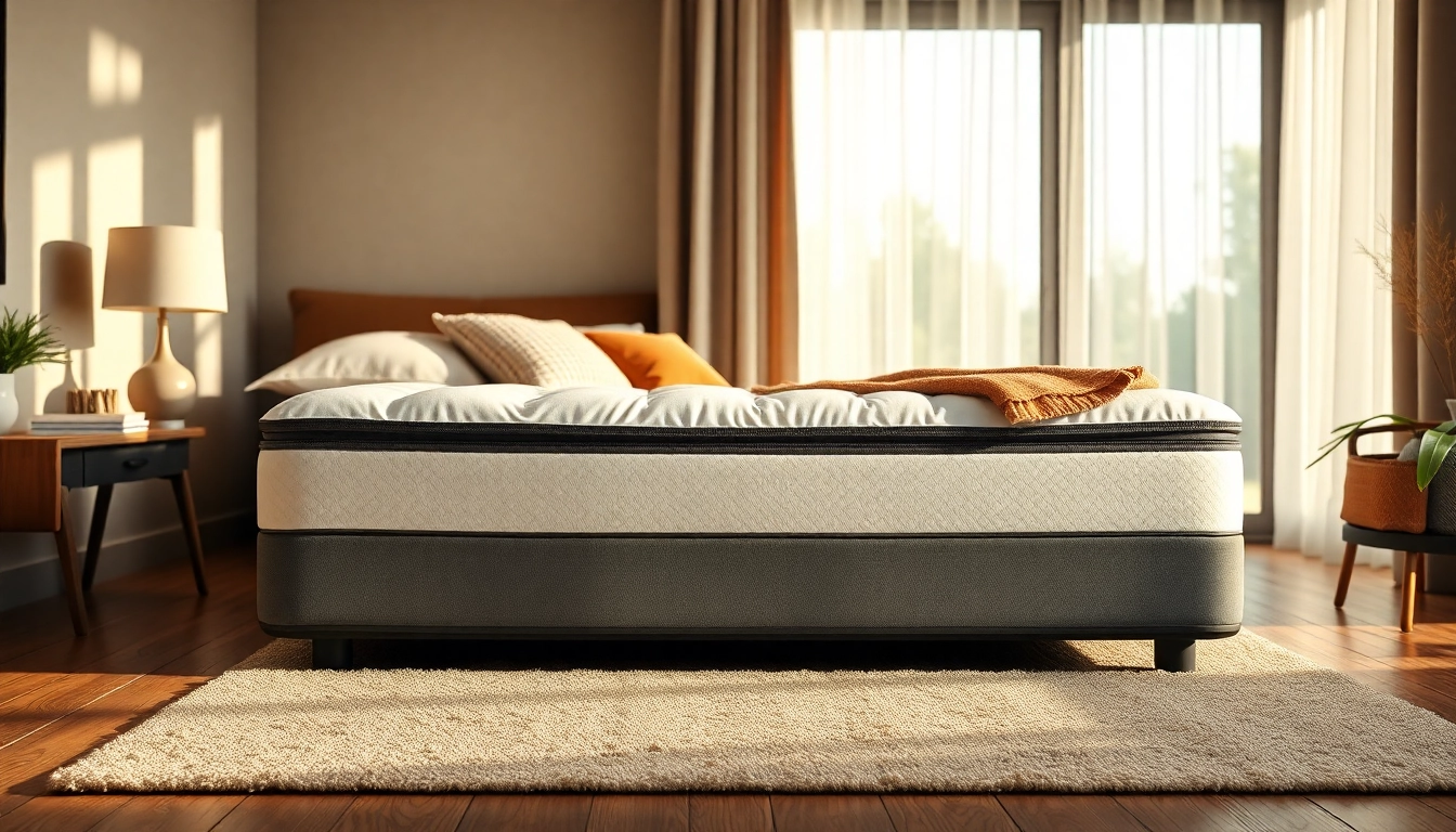Experience the comfort of the Tempur-Pedic adapt mattress in a serene modern bedroom.