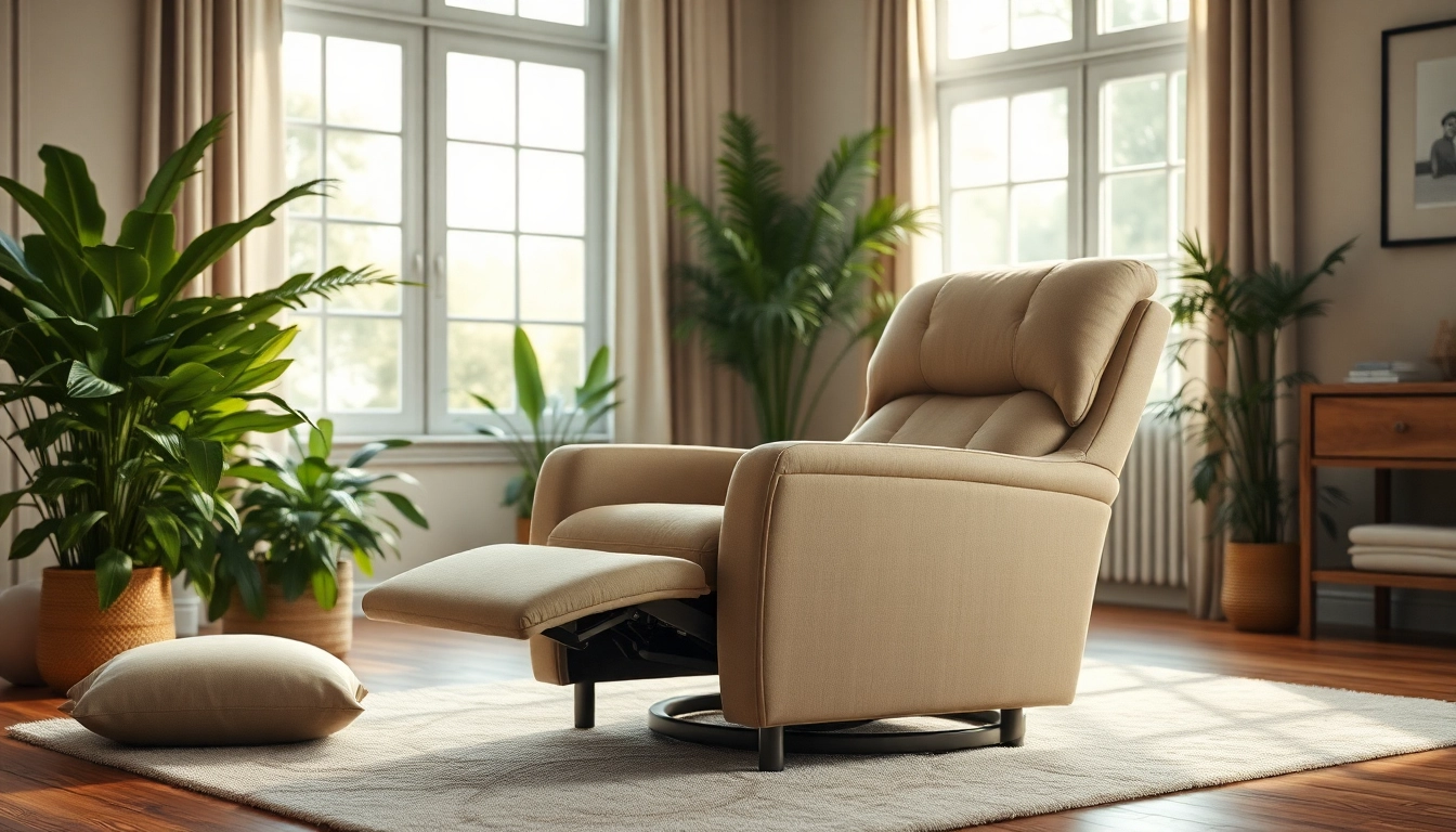 Unwind in a cozy sleep recliner chair, designed for comfort and relaxation in your home.