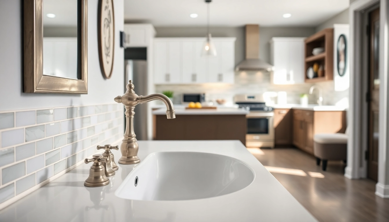 Showcase of american standard kitchen and bathroom fixtures highlighting modern design elements.