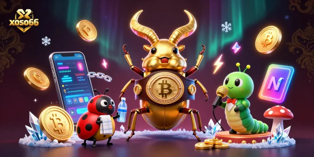 Engage in thrilling gameplay at xoso66 with vibrant 3D illustrations showcasing competitive gaming.